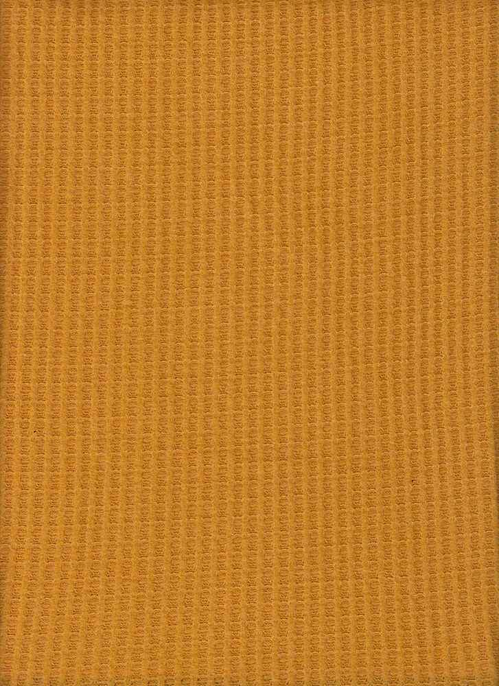 PR-1850 / MUSTARD / 63% Poly 33% Rayon 4% Spn Waffle Brushed