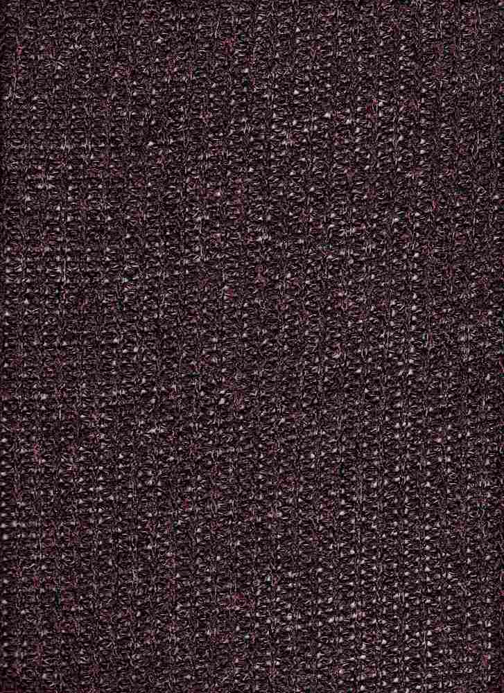 SP2569 / MARSALA??? / 99% Poly 1% Spandex Boucle Sweater