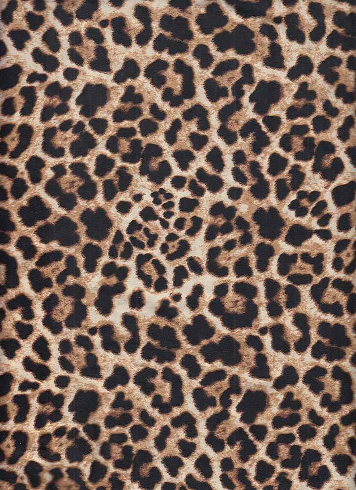 CTP-1016 DTY / TAUPE? / 95% Poly 5% Spandex Leopard Print Brushed DTY