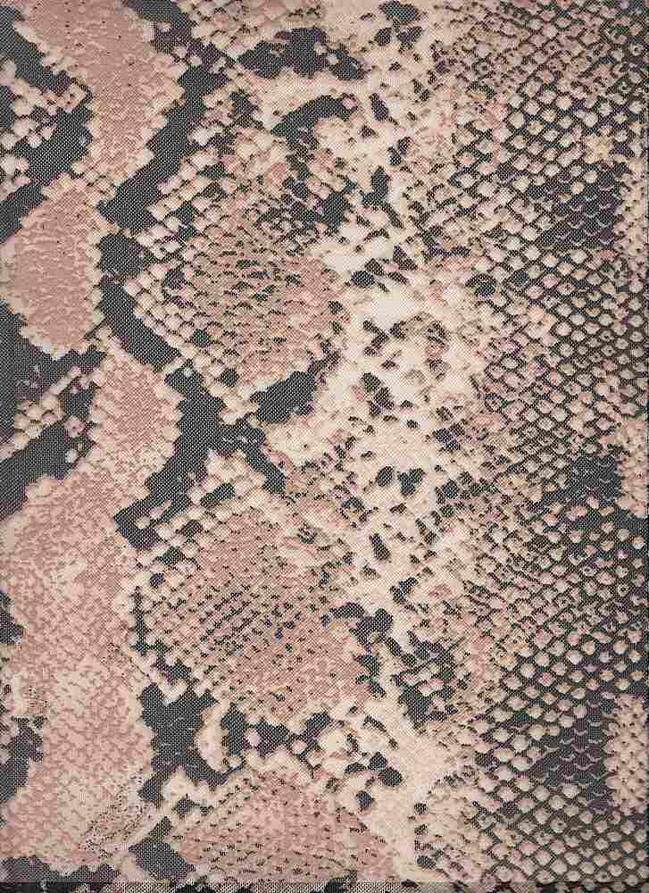 CTP-1029 / TAUPE / 90% Poly 10% Spn Power Mesh Snake Design