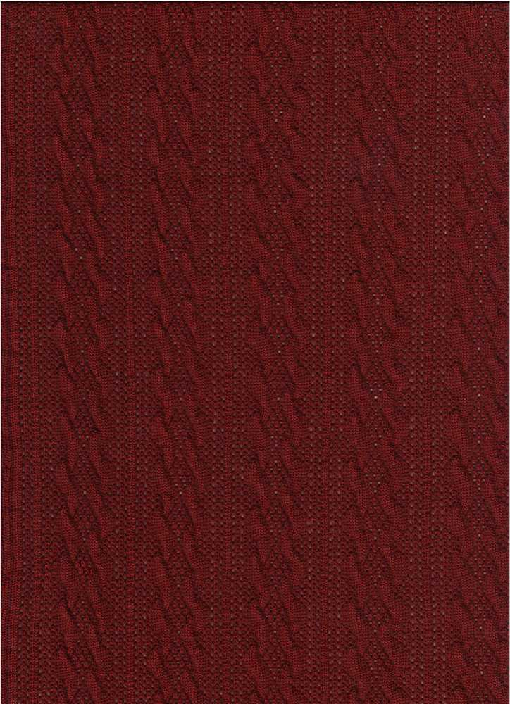SP-2620 / GARNET / 99% Poly 1% Spandex Twist Sweater