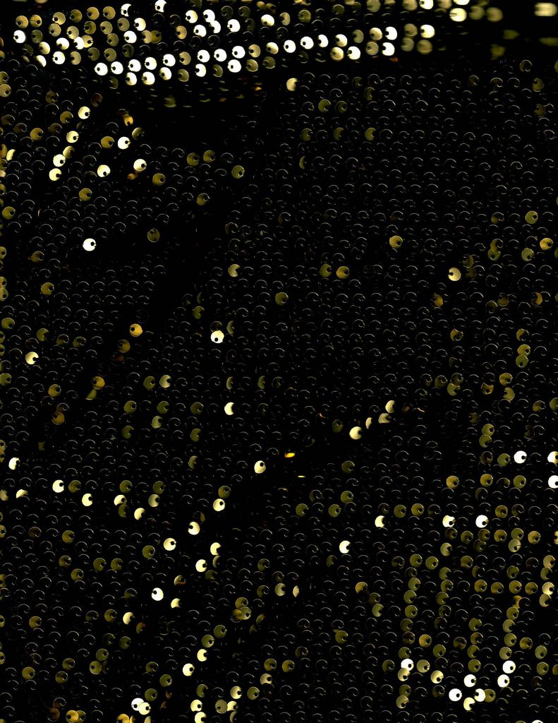 SEQ-2324 / GOLD / 100% Poly Velvet With All Over Sequins