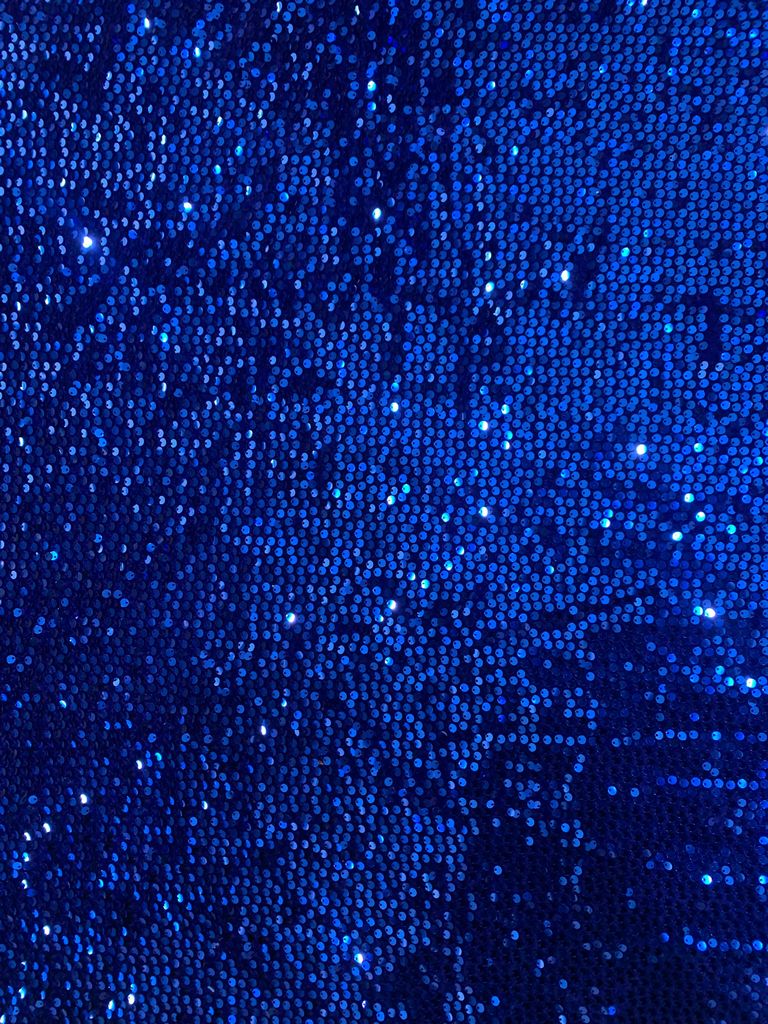 SEQ-2324 / ROYAL / 100% Poly Velvet With All Over Sequins