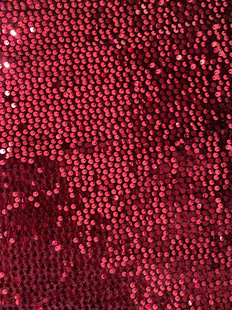 SEQ-2324 / WINE / 100% Poly Velvet With All Over Sequins